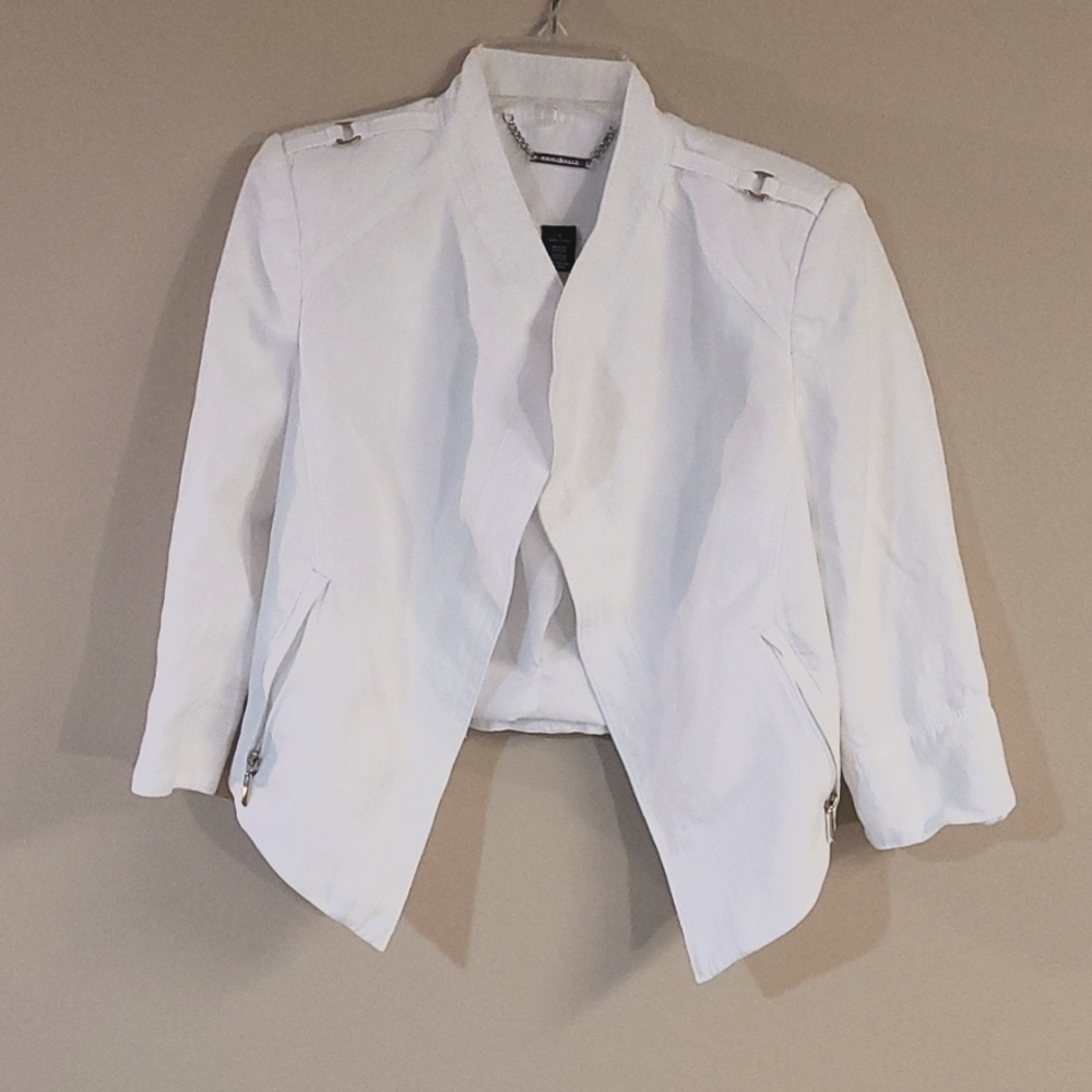 White House Black Market White Blazer